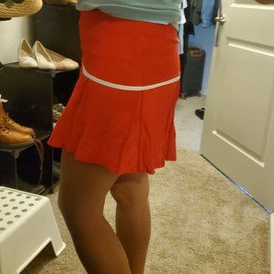 Red Nike tennis golf skirt